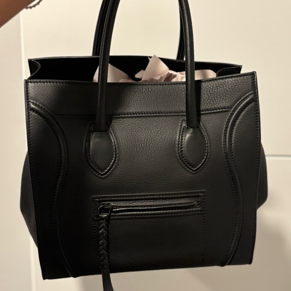 Celine Phantom Black on Black tote. GUC & clean inside. Phoebe era - Picture 2 of 16